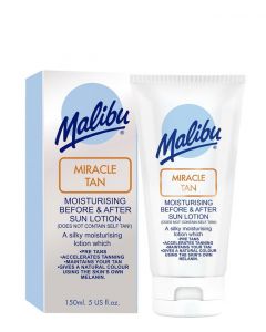 Malibu Miracle Tan Moisturising Before & After Sun Lotion, 150 ml.